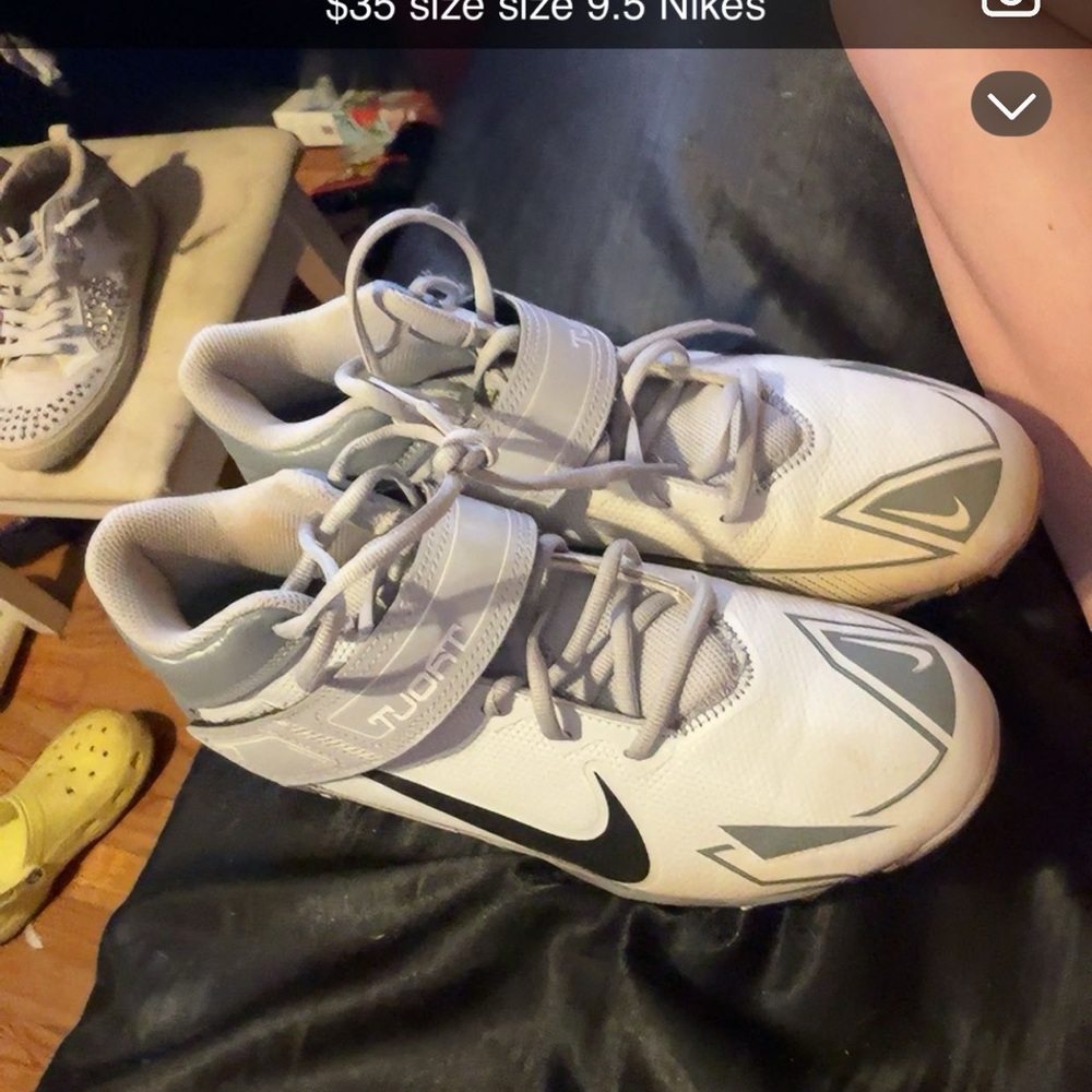 Nike cleats - White and Gray